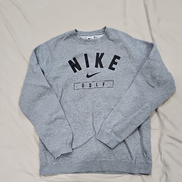 Nike Other - Nike Men's Heather Gray Golf Crewneck Sweater